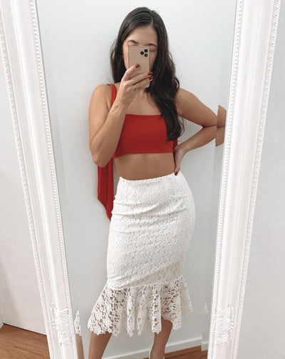SAMPLE- Tiffany Lace Mermaid Skirt SALE