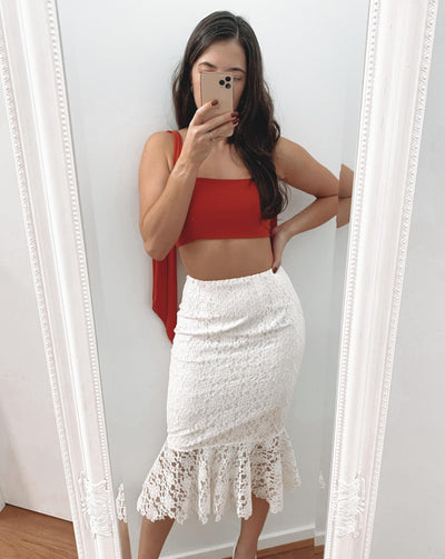 Tiffany Lace Mermaid Skirt freeshipping - Evangeline